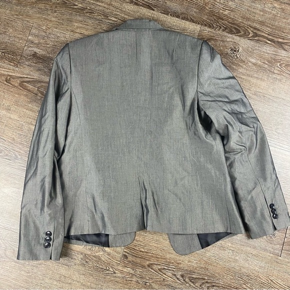 BANANA REPUBLIC Blazer Women Size 12 One Button Rayon Silk Blend Business Casual - Picture 6 of 9